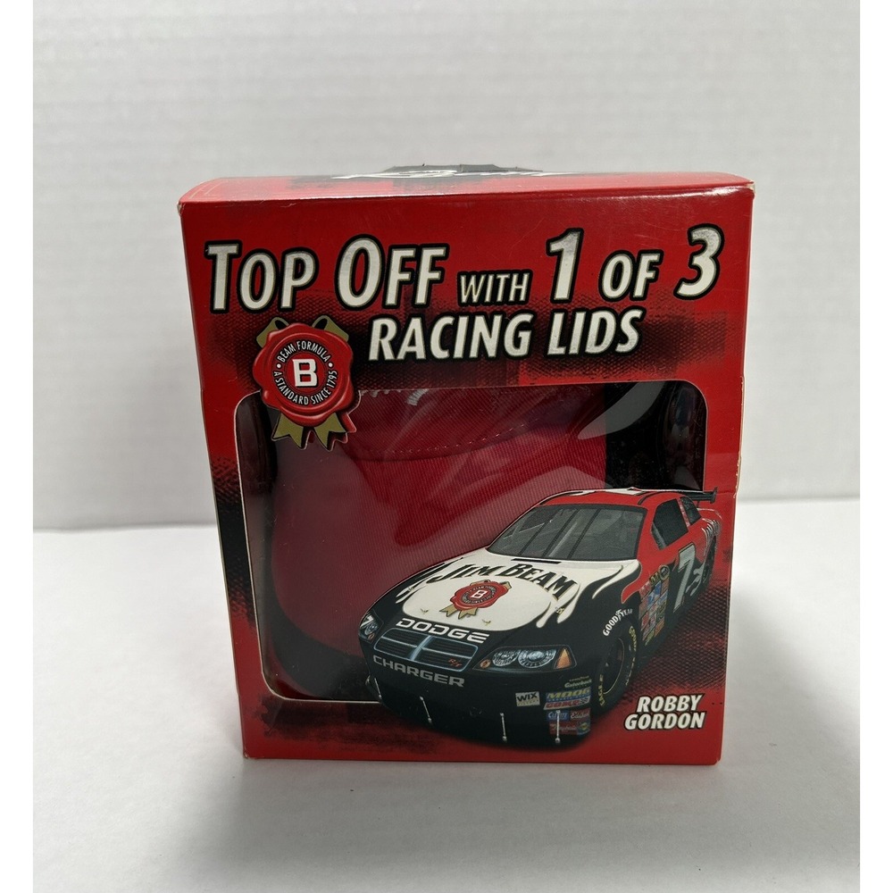 Jim Beam Racing NASCAR Robby Gordon Visor Adjustable 2008‎ New box has issues